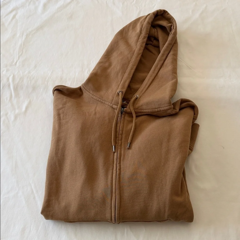 J. Crew Men's Brown Zip-Up Hoodie